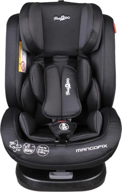 Mangofix 360 Derece Dönebilen Yatabilen Isofixli 0-36 Kg Çocuk Oto Koltuğu - Denim Black