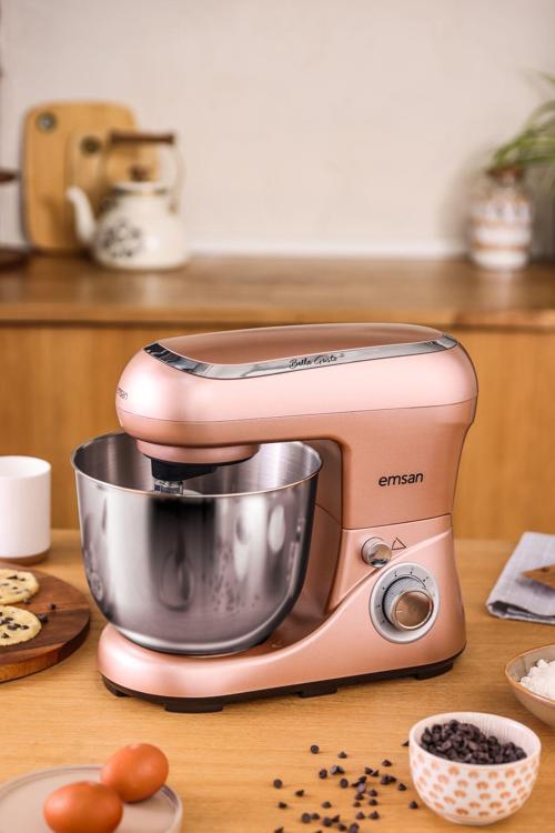 Bella Gusto Stand Mikser Altın Pembe 1300 W 5 L Mutfak Şefi