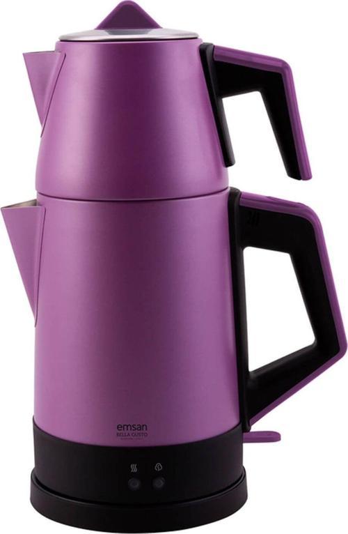 Bella Gusto Susuz Çalışma Emniyetli Elektrikli Çay Makinesi Violet