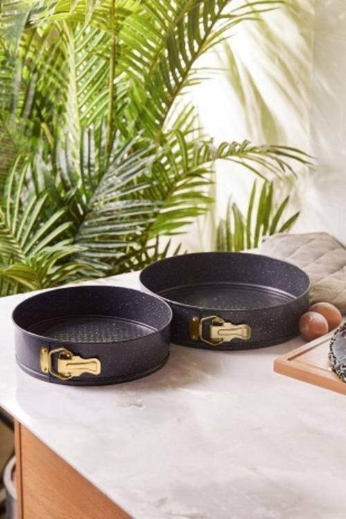 Circle 2'Li Kelepçeli Kek Kalıbı Seti Gold