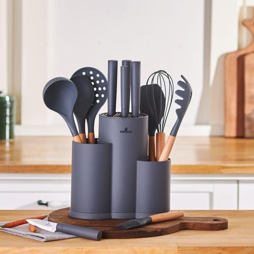 Burby 14 Parça Bıçak Seti Gri