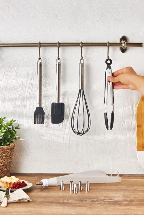 Cake 10 Parça Pasta Servis Gereci Black