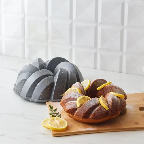 Cake Pro Örgü Döküm Kek Kalıbı Antrasit 26 cm