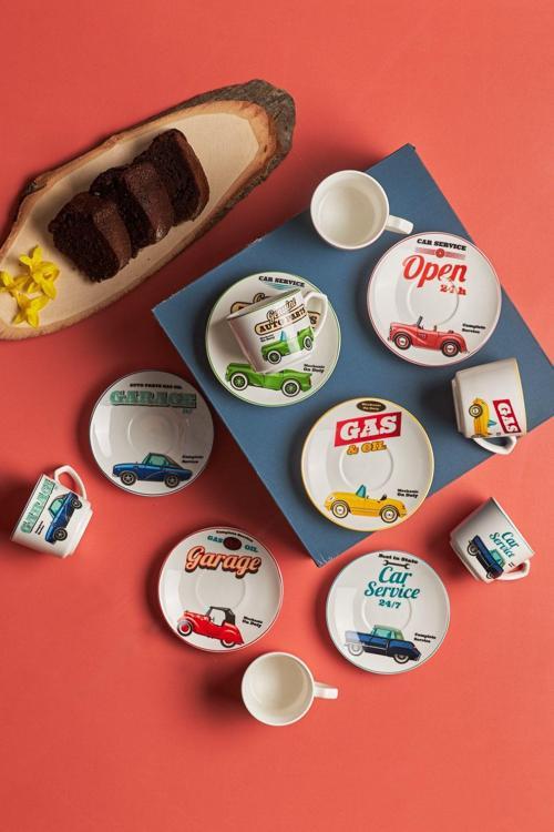 Cars 6 Kişilik Kahve Fincan Takımı 80 Ml