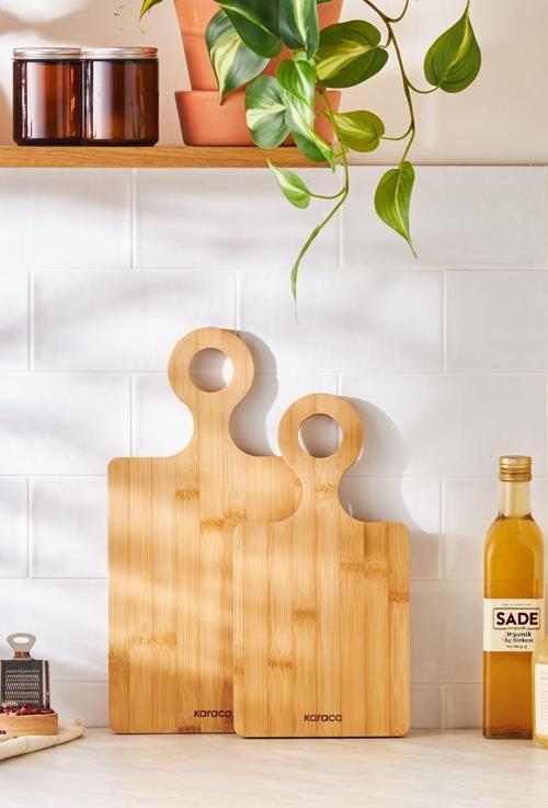 Dara 2'Li Bambu Kesme Tahtası 33/39 Cm