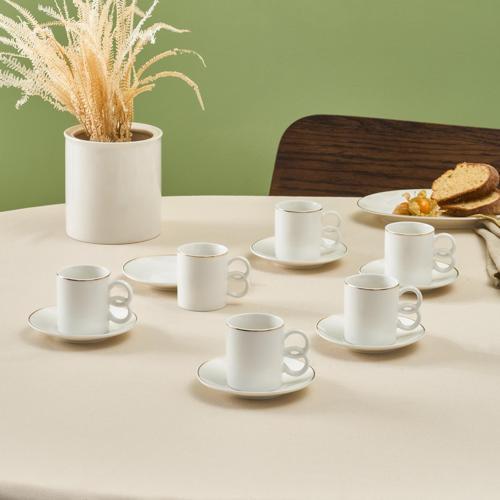 Fulya 6 Kişilik Kahve Fincanı 90 Ml