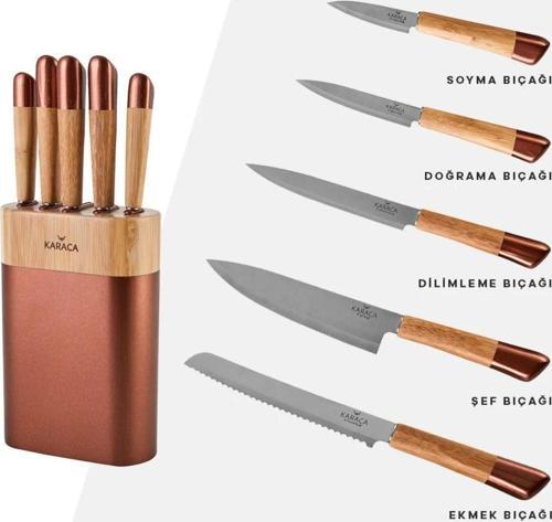 Maple Rosegold 6 Parça Bıçak Seti