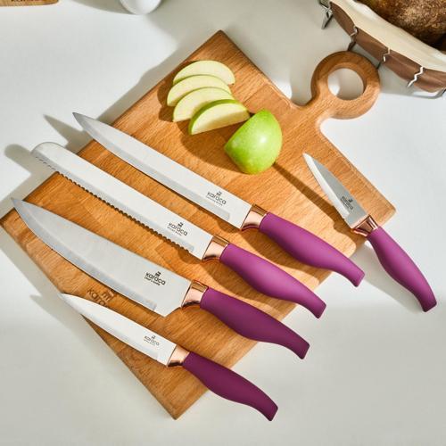 Mary 5 Parça Bıçak Seti Mor