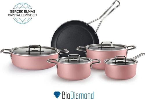 Mastermaid Biodiamond 9 Parça Tencere Seti Pink