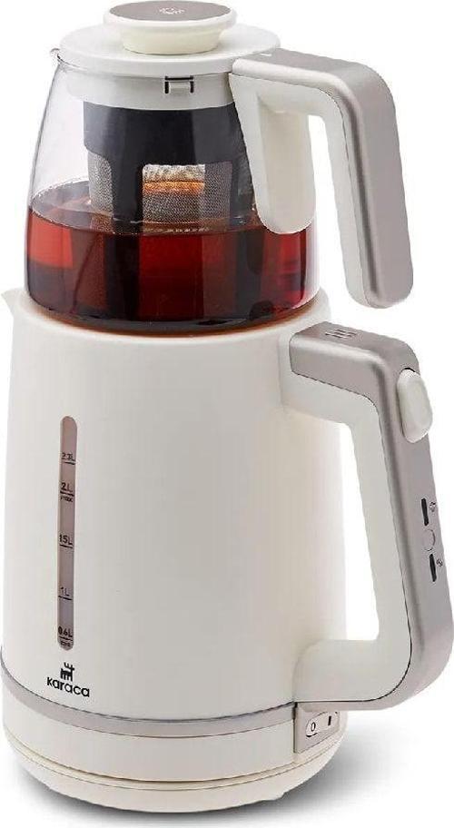 Maxi Tea Xl 2İn1 Cam Demlikli Çay Makinesi Ve Kettle Mulberry