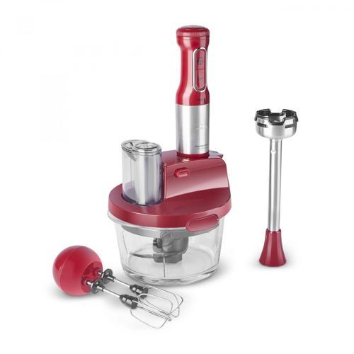 MM Prosteel 2000w Cam Mutfak Robotu Kırmızı - Inox