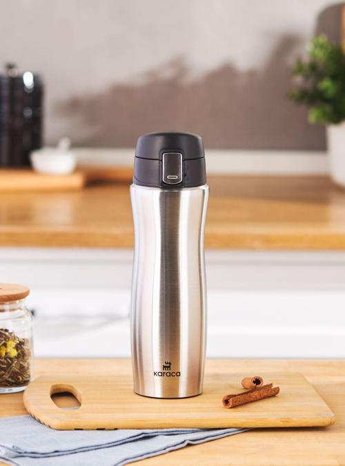 Jüpiter Güvenlik Kilitli Sızdırmaz Kapaklı Paslanmaz Çelik Termos 500 Ml Inox
