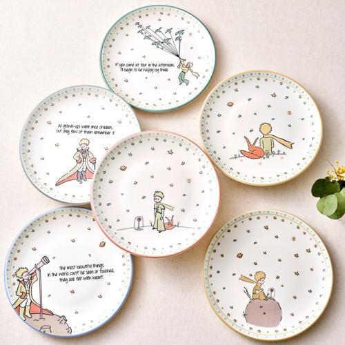 Küçük Prens Yeni 6 Parça Seramik Pasta Seti 20 Cm