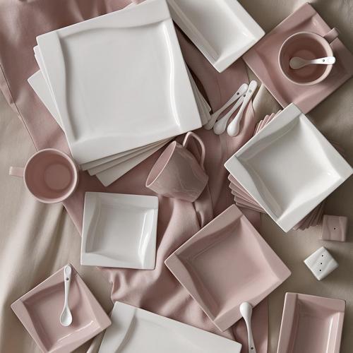 Forever Bone Rosalie 32 Parça 6 Kişilik Porselen Kahvaltı Takımı