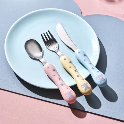 Safari 3 Parça Çocuk Çatal Kaşık Bıçak Seti