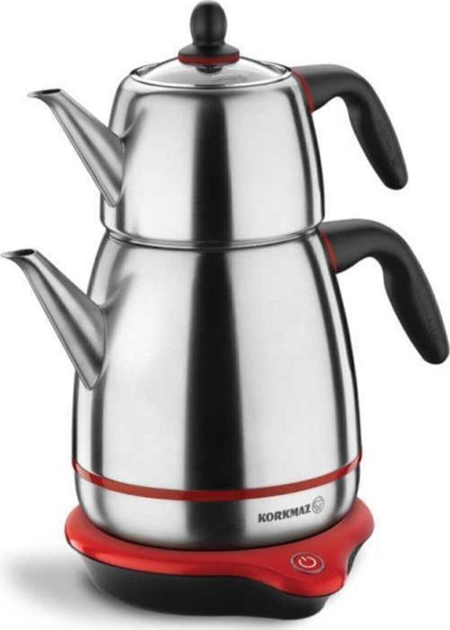 A336-01 Gusto Inox/Siyah Elektrikli Çaydanlık