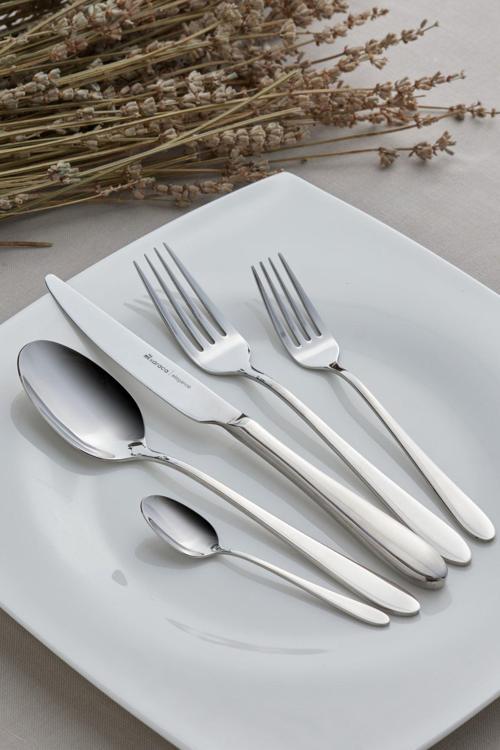 Silas 60 Parça 12 Kişilik Elegance Çatal Kaşık Bıçak Takımı Gümüş