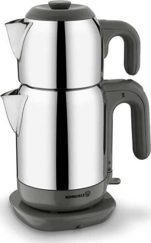 Demtez Satin/Gri Elektrikli Çaydanlık