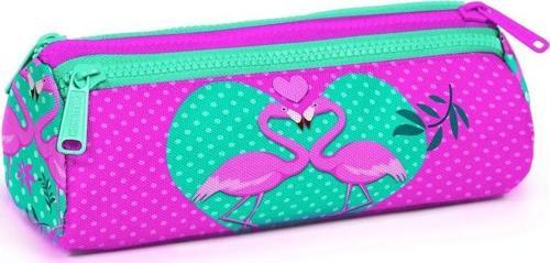 Kids Pembe Flamingolar Üç Bölmeli Kalem Çantası - Kız