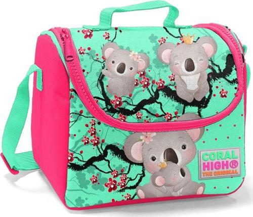 Kırmızı-Yeşil Koala Baskılı Termoslu Beslenme Çantası - Kız Çocuk
