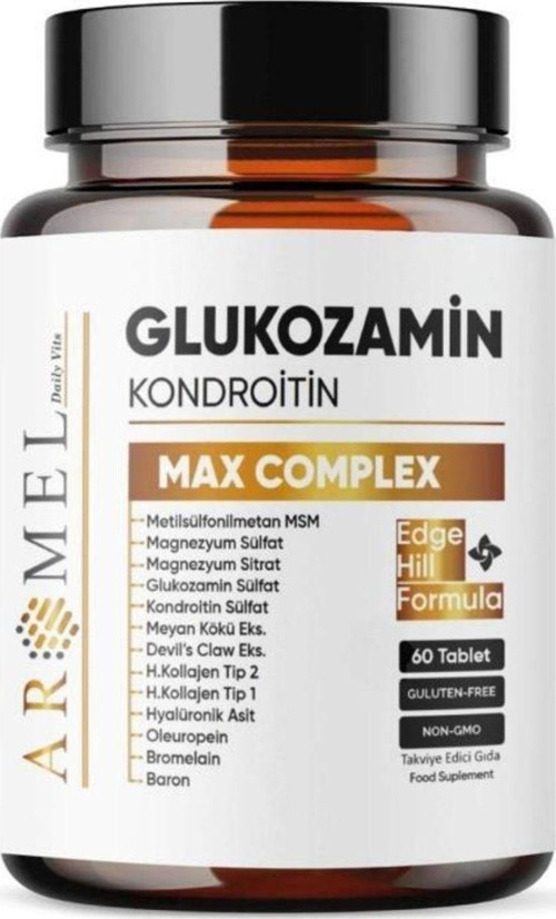 Glukozamin Kondroitin Msm, Max Complex | 60 Tablet | Uk Formül, Boswellia,Bromelain,Oleuropei