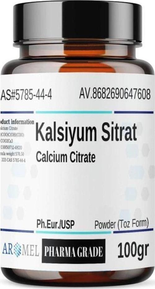 Kalsiyum Sitrat | 100 Gr Pharma Grade | Calcium Citrate