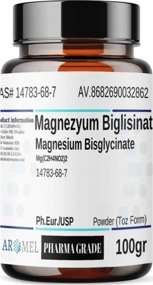 Magnezyum Biglisinat | 100 Gr | Magnesium Bisglycinate