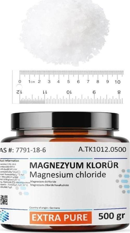 Magnezyum Klorür | 500 Gr | Yenilebilir, Food Grade | Magnezyum Yağı Yapılır