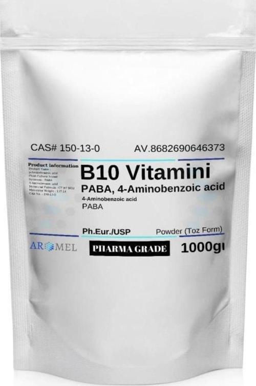 Paba Para Aminobenzoik Asit | 1000 Gr | B10 Vitamini | 4-Aminobenzoic Acid