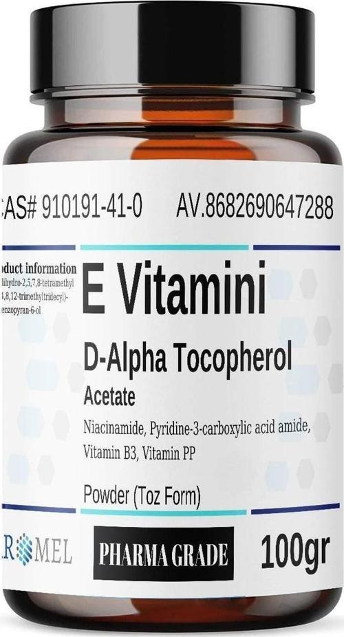 E Vitamini D-Alfa Tokoferol | 100 Gr | ?D-Alpha-Tocopherol