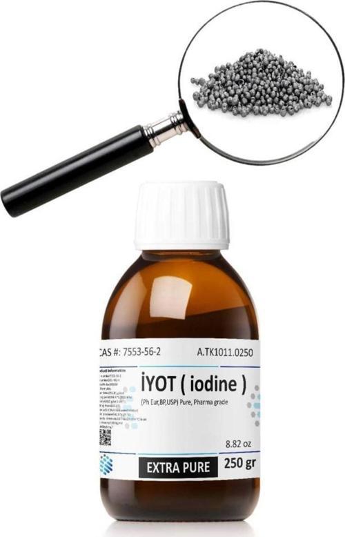 Iyot | 250 Gr Pharma Grade | Iodine Cas 7553-56-2