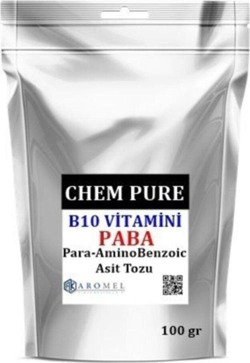 Paba Para Aminobenzoik Asit | 100 Gr | B10 Vitamini | 4-Aminobenzoic Acid