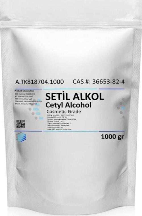 Setil Alkol | 1 Kg | Cosmetic Grade | Cetyl Alcohol