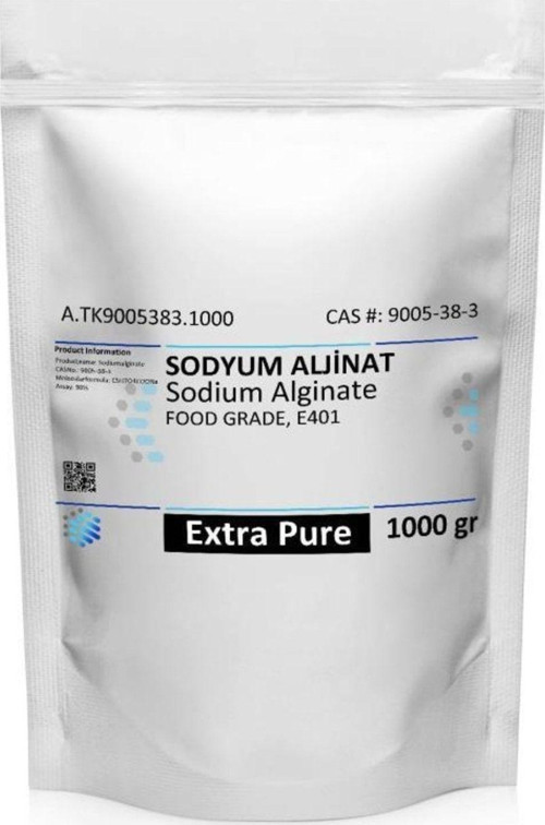 Sodyum Aljinat, E401 | 1 Kg | Sodium Alginate