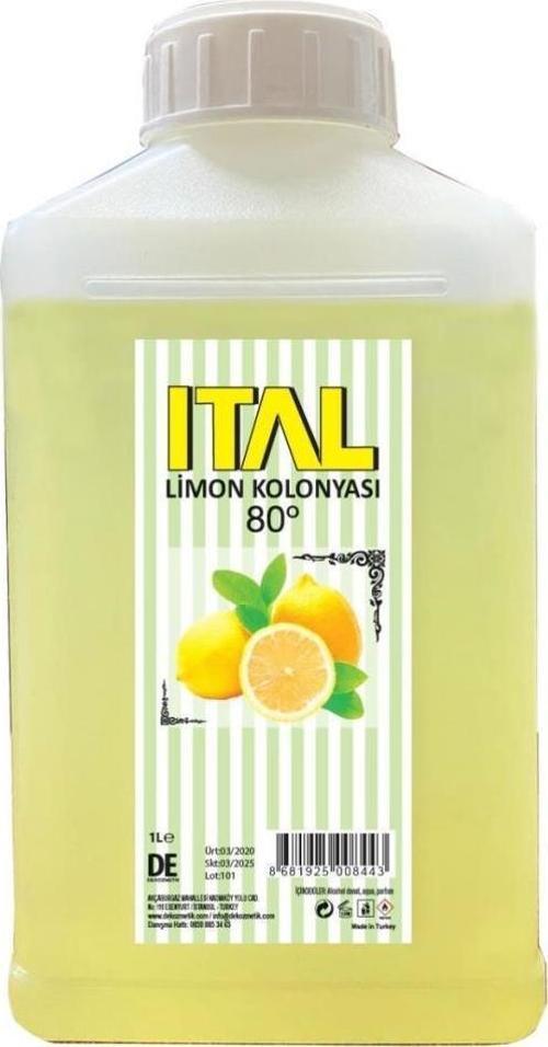 Limon Kolonyası 1000 Ml 80 Derece - 1 Kg