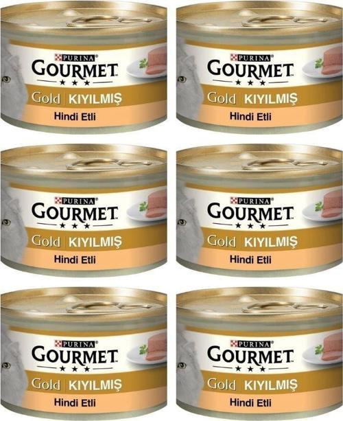 Kıyılmış Hindili Kedi Konservesi 85 Gr x 6 Adet