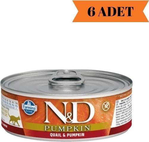 Pumpkin Bıldırcın & Balkabağı Yetişkin Kedi Yaş Maması 70 Gr x 6 Adet
