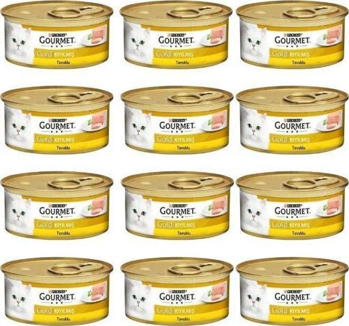 Gourmet Gold Kıyılmış Tavuklu Kedi Konservesi 85 Gr x 12 Adet
