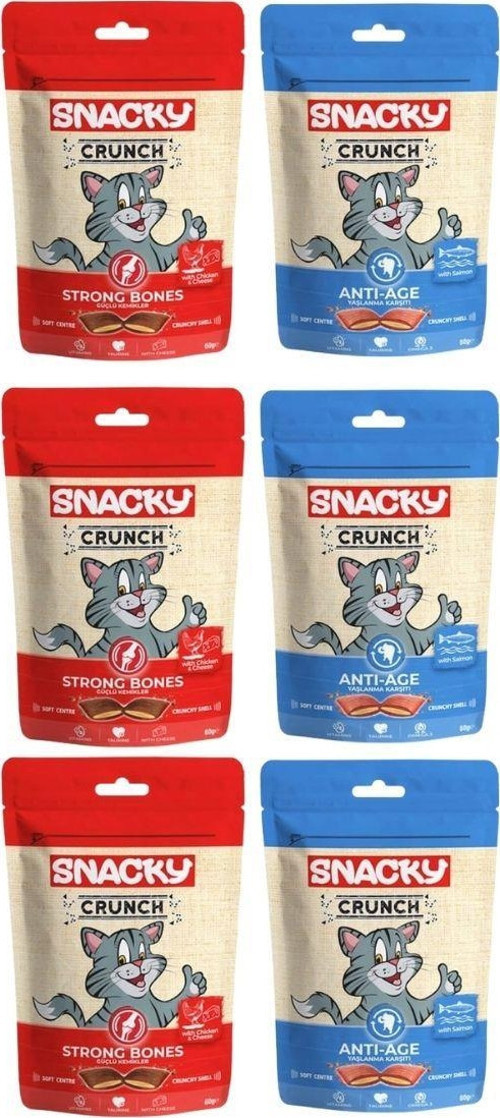 Crunch Kedi Ödül Maması Karışık 60 Gr x 6 Adet