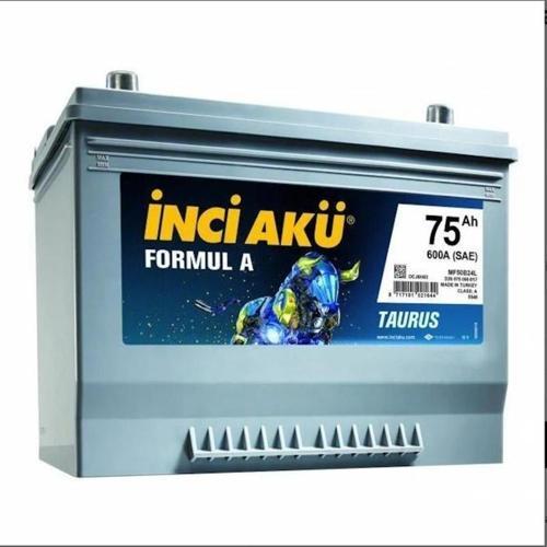 12V 75 Ah Amper Japon Tip Dik Kutup Akü