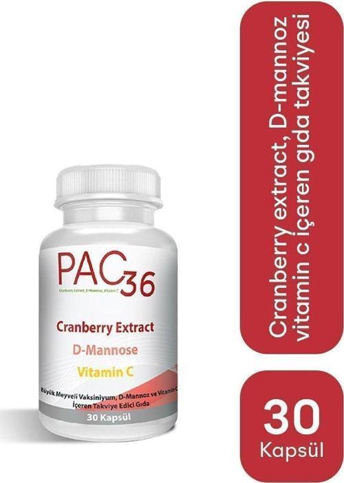 Cranberry Extract D-Mannose Vitamin C 30 Kapsül