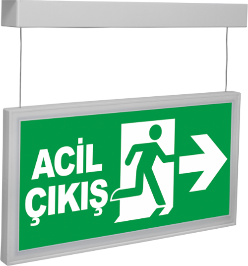 AES-26223-L Onled-lite Acil Çıkış Yönlendirme Armatürü Sürekli ve Kesintide 180 Dak. Yanan 20xF LED