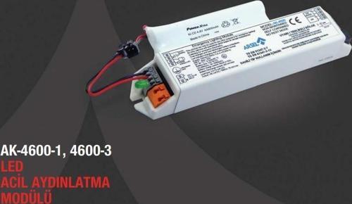 AK-4600S-1 LED Lambalar İçin Acil Durum Yedekleme Kiti Kesintide 60 Dak. Yanan 3,5-70 Volt Led Lamba