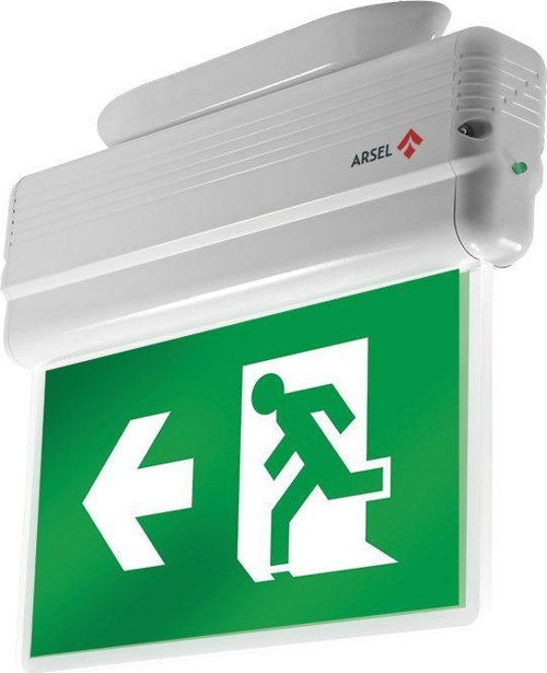 Arselite Eko AE-1020-S Sıva Üstü Led'li Acil Çıkış Yönlendirme Armatürü Şebekeden Yanan 19 LED 120 Lümen