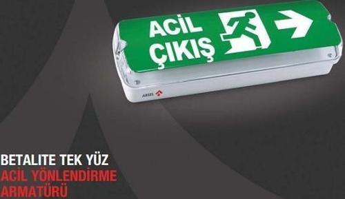 Betalite AEB-03213-L IP65 Acil Çıkış Yönlendirme Armatürü Sürekli ve Kesintide 180 Dak. Yanan 20xF LED
