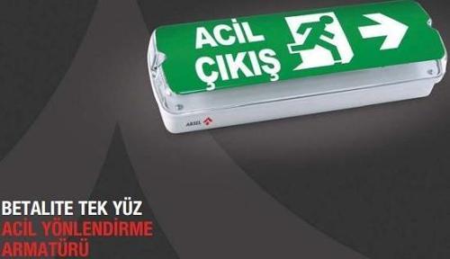 Betalite AEB-3210-L Acil Çıkış Yönlendirme Armatürü Şebekeden Yanan 1000 Lümen