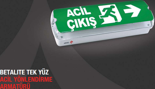 Betalite AEB-3210-L Acil Çıkış Yönlendirme Armatürü Şebekeden Yanan 700 Lümen