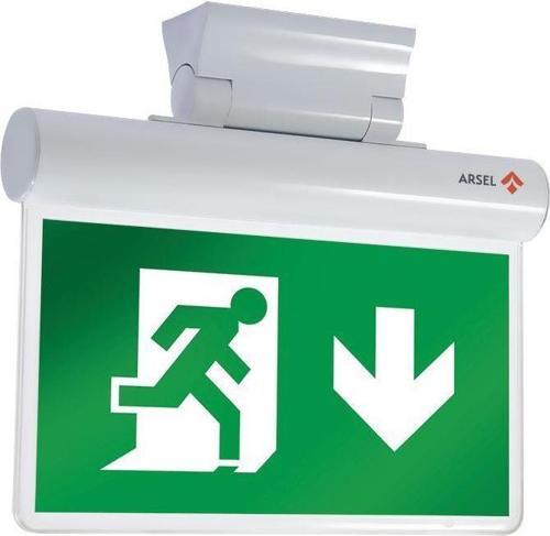 Sfs SFS24-3-L Acil Çıkış Yönlendirme Armatürü Sürekli ve Kesintide 180 Dak. Yanan 10xF LED