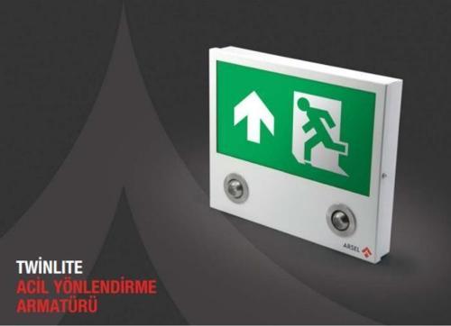 Twinlite TW-122-L Acil Çıkış Yönlendirme Armatürü Sürekli ve Kesintide 120 Dak. Yanan LED + LED