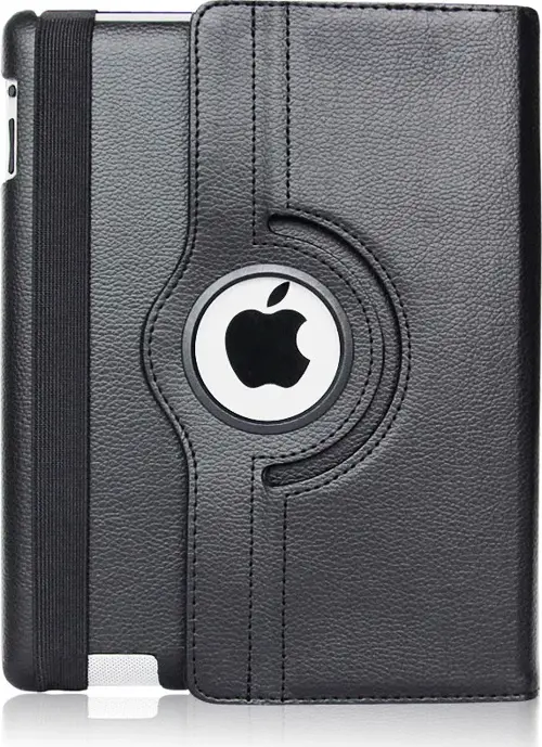 Apple iPad Mini 5 Kılıf 360 Derece Dönerli Yatay ve Dikey Standlı Deri Kılıf + 9H Nano Ekran Koruyucu
